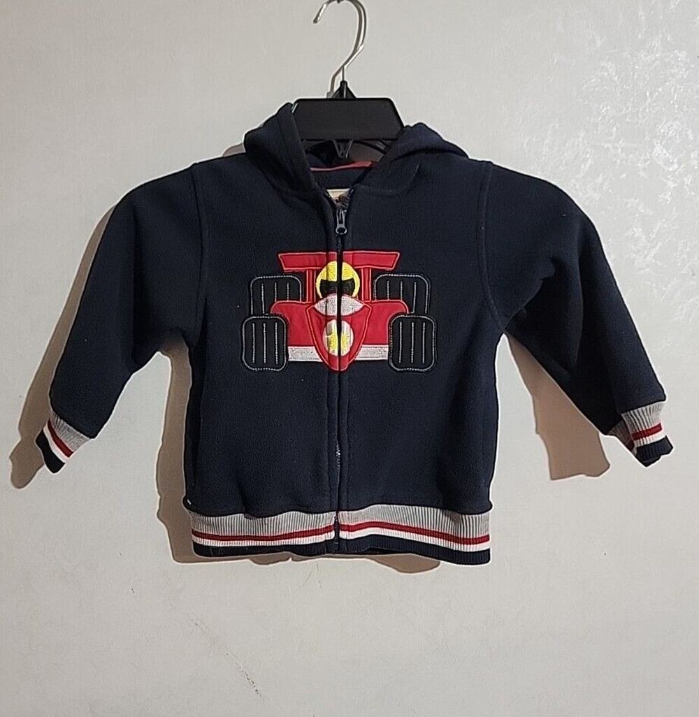 Kids Headquarters Fleece Little Boys Hooded Jacket Racecar24 Months Navy